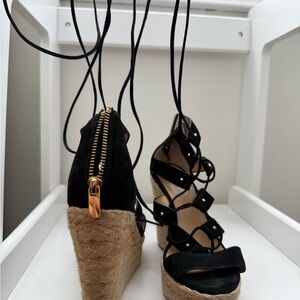 Michael Kors wedges lace up